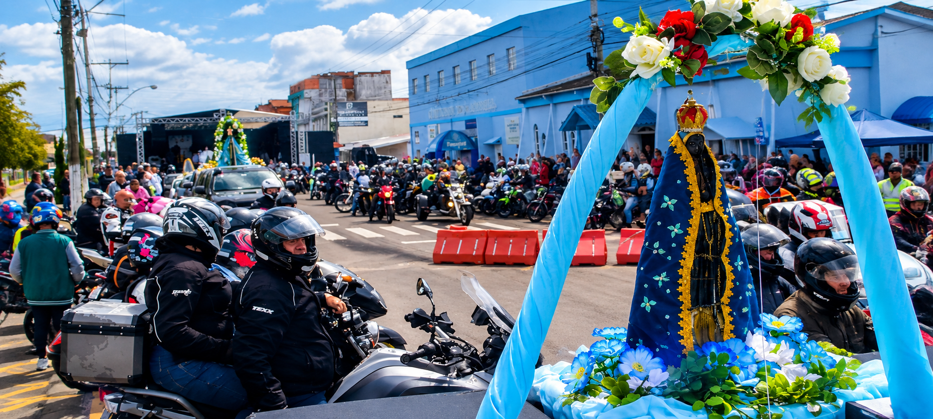 30ª Moto Procissão em homenagem a Nossa Senhora Aparecida acontece dia 12 de outubro